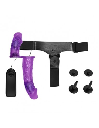 Wibrujący Strapon Ultra Passionate Harness Dual-Motor - Strap-ony, dilda na pasku z wibracją - 4