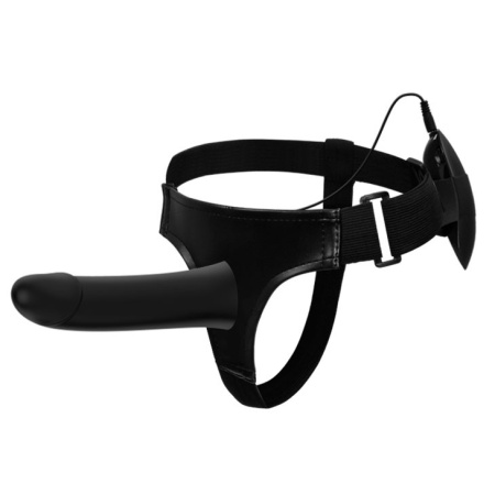 Strap-on Vito z regulowanym pasem, wibrujący, silikonowy, 17,3 cm - 1