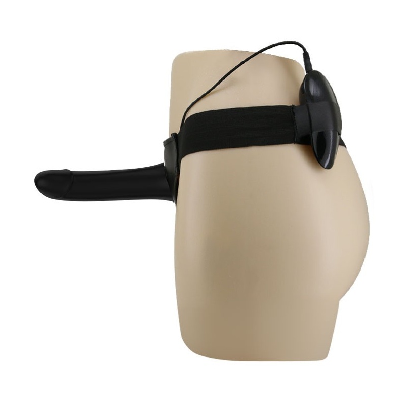 Strap-on Vito z regulowanym pasem, wibrujący, silikonowy, 17,3 cm - 3