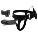 Strap-on Vito z regulowanym pasem, wibrujący, silikonowy, 17,3 cm - 4