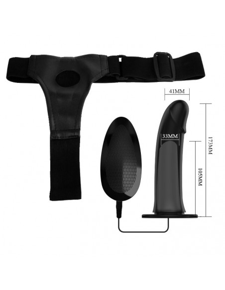 Wibrator Na Pasku Vito Vibratin Hollow Strap-On 6,8 Inch - Strap-ony, dilda na pasku z wibracją - 5