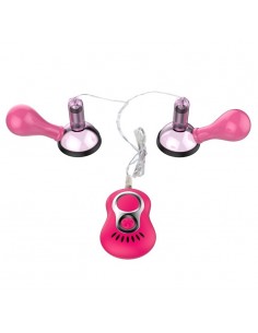 Pompki na sutki BAILE - Crazy Beauty Vibrating Niple Sucker - Pompki do sutków i pochwy - 1