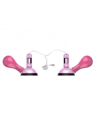 Pompki na sutki BAILE - Crazy Beauty Vibrating Niple Sucker - Pompki do sutków i pochwy - 3