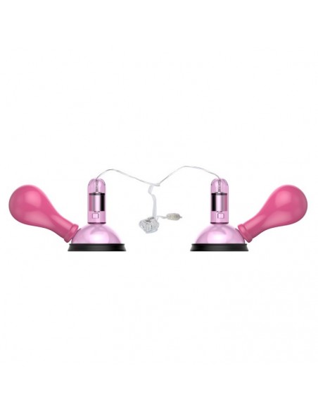 Pompki na sutki BAILE - Crazy Beauty Vibrating Niple Sucker - Pompki do sutków i pochwy - 3