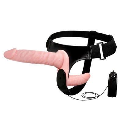 Strap-on wibracyjny Ultra Passionate z dwoma członami 18/10 cm - 1