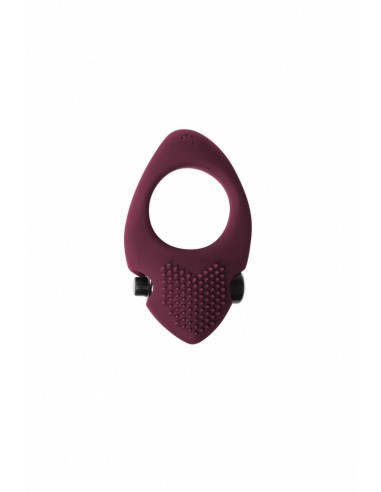 Pierścien erekcyjny wibrujący Pure Passion Sunset Wine Czerwony - Pierścienie erekcyjne wibrujące - 1