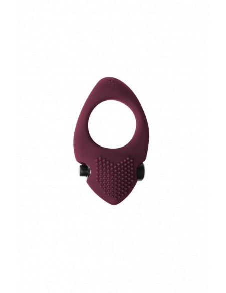 Pierścien erekcyjny wibrujący Pure Passion Sunset Wine Czerwony - Pierścienie erekcyjne wibrujące - 1