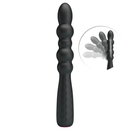 Wibrator analny Monroe elastyczny 12 funkcji 18,5 cm - 2