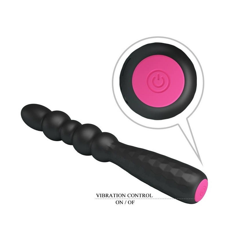 Wibrator analny Monroe elastyczny 12 funkcji 18,5 cm - 5