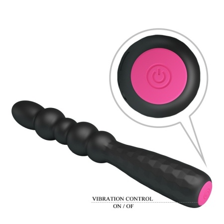Wibrator analny Monroe elastyczny 12 funkcji 18,5 cm - 5