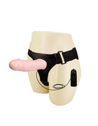 Penis Z Wibracjami Na Pasku Vibratin Hollow Strap-On - Strap-ony, dilda na pasku z wibracją - 2