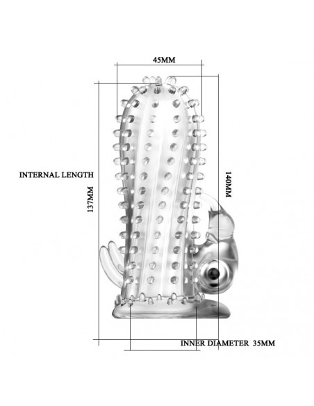 Wibrująca Nakładka Na Penisa - Brave Man - Przedłużki i nakładki na penisa - 6