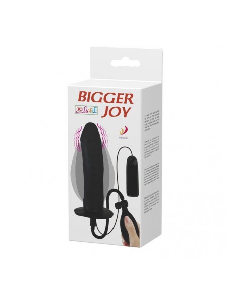 Wibrujący korek analny BAILE - Bigger Joy Inflatable Vibrating Dong - Kulki i korki analne wibrujące - 8