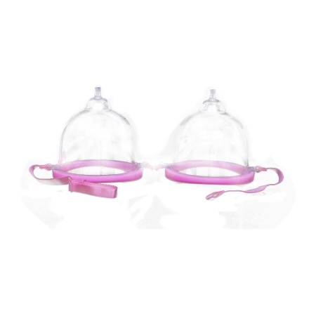 Pompka próżniowa do biustu Twin Cups z podwójnymi miseczkami o średnicy 10 cm - 2