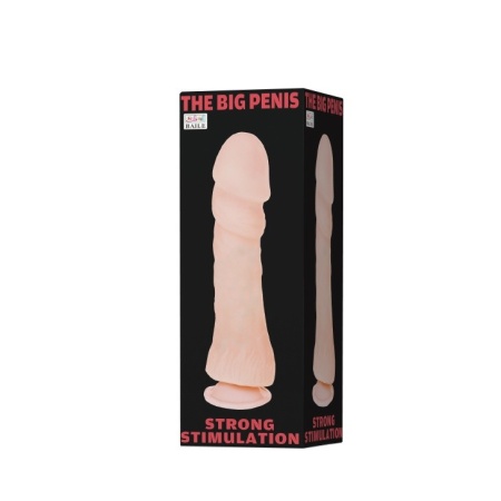 Dildo The Big Penis z przyssawką i realistycznymi żyłkami - 5
