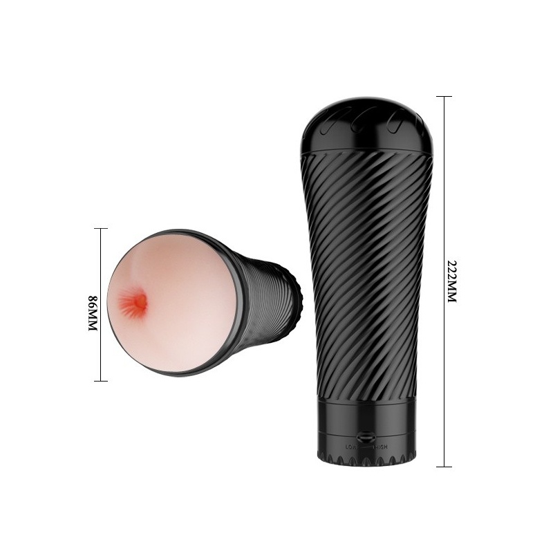 Masturbator wibracyjny Pink Butt 23 cm - 4