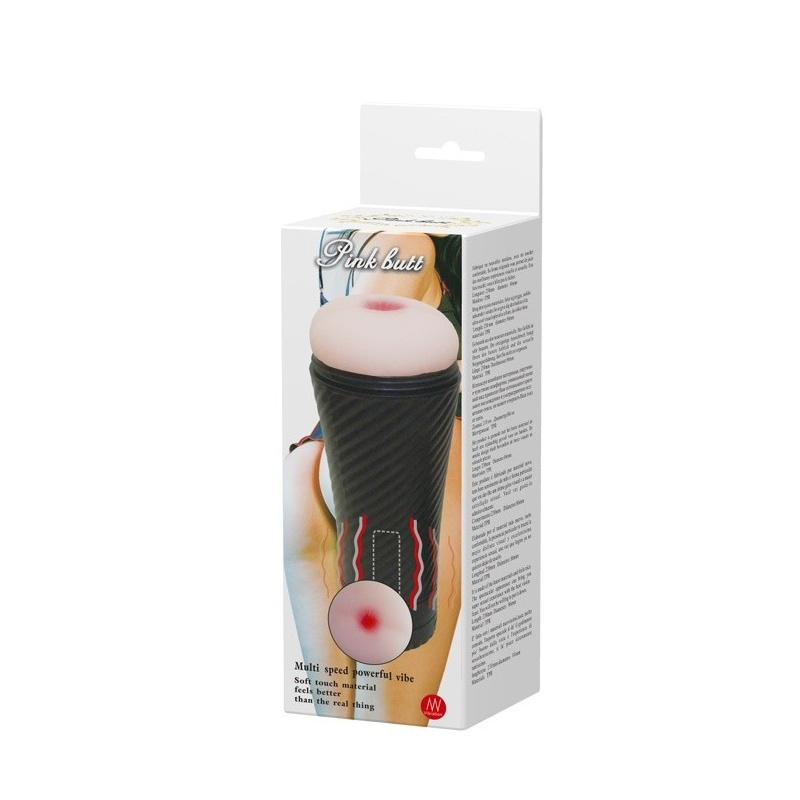 Masturbator wibracyjny Pink Butt 23 cm - 7