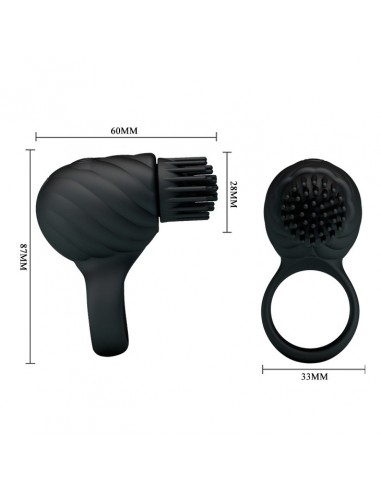 Pierścien erekcyjny wibrujący Hedda Rotating teaser - Pierścienie erekcyjne wibrujące - 6