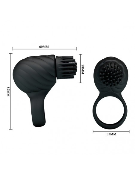 Pierścien erekcyjny wibrujący Hedda Rotating teaser - Pierścienie erekcyjne wibrujące - 6