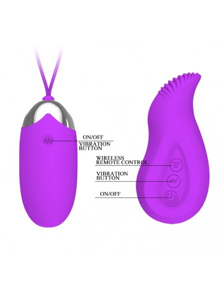 Bezprzewodowe jajeczko wibrujące EDEN USB 12 suction functions - Wibratory Jajeczka - 10