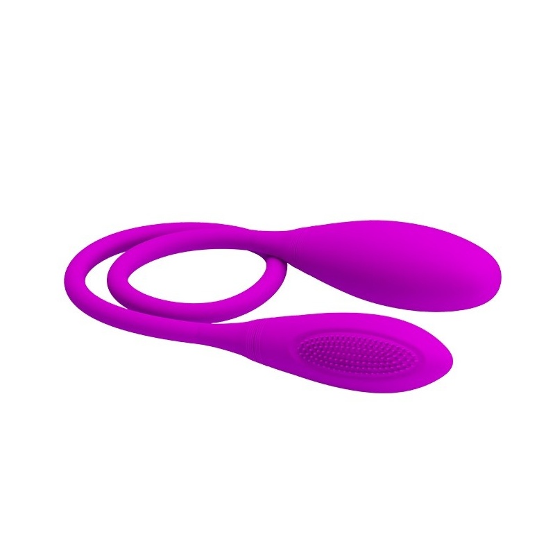 Wibrator Snaky Vibe - podwójne wibrujące jajka z elastycznym przewodem, 60 cm - 4