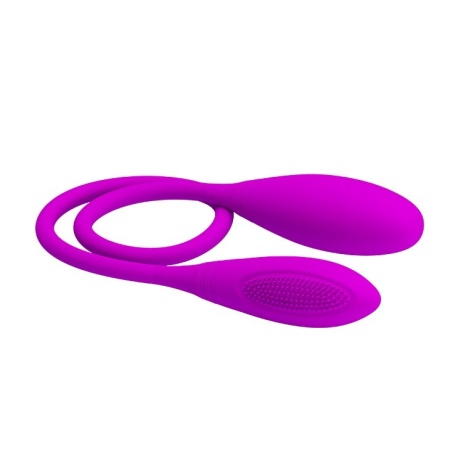 Wibrator Snaky Vibe - podwójne wibrujące jajka z elastycznym przewodem, 60 cm - 4