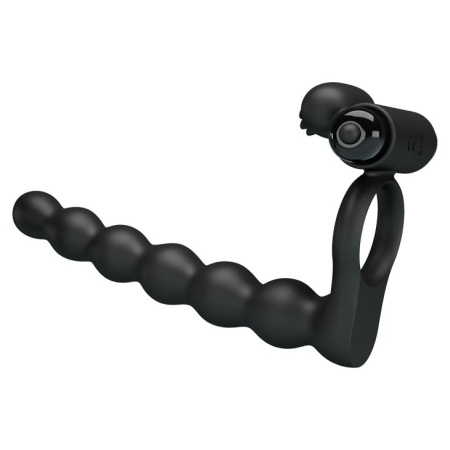 Hercules Penis Sheath III - wibrujący pierścień na penisa z 10 funkcjami wibracji (9 cm) - 4