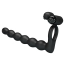 Hercules Penis Sheath III - wibrujący pierścień na penisa z 10 funkcjami wibracji (9 cm) - 4