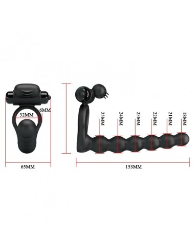 Wibrujący Strapon Hercules Penis Sheath Iii - Strap-ony, dilda na pasku z wibracją - 5