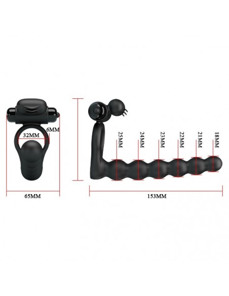 Wibrujący Strapon Hercules Penis Sheath Iii - Strap-ony, dilda na pasku z wibracją - 5