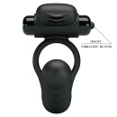 Hercules Penis Sheath III - wibrujący pierścień na penisa z 10 funkcjami wibracji (9 cm) - 6