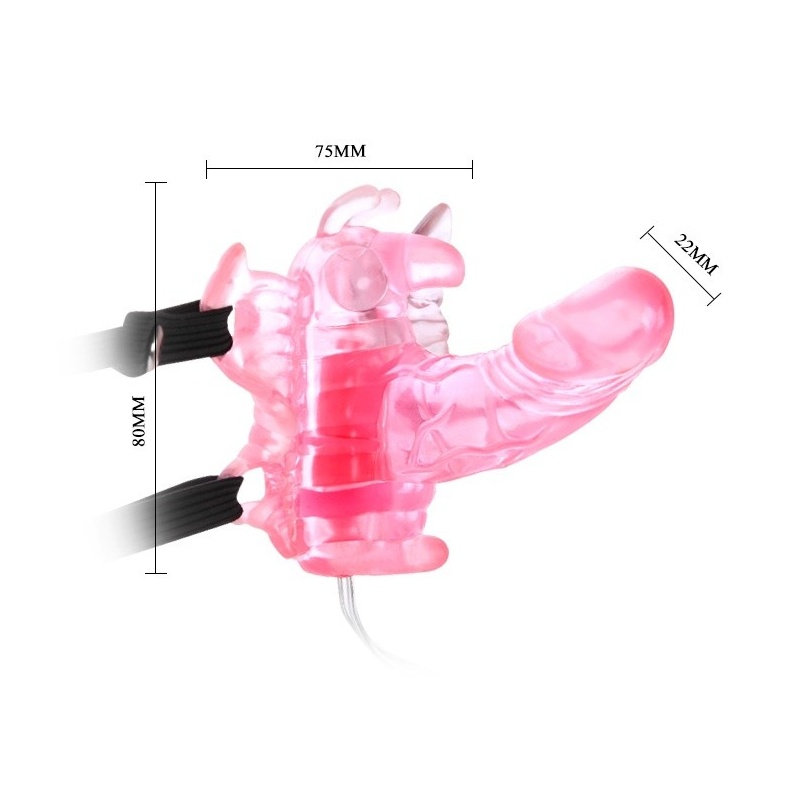 Wibrator motylkowy Butterfly Mini z pilotem, 8 cm - 3