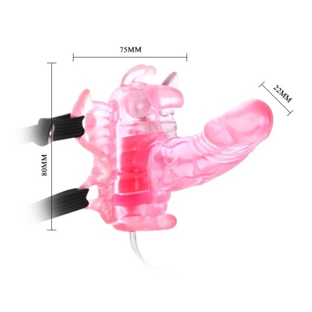 Wibrator motylkowy Butterfly Mini z pilotem, 8 cm - 3