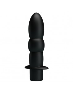 Wibrujący korek analny Wyatt Black - Kulki i korki analne wibrujące - 1