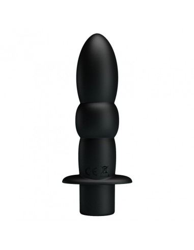 Wibrujący korek analny Wyatt Black - Kulki i korki analne wibrujące - 3