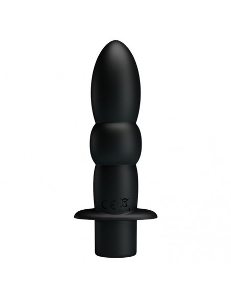 Wibrujący korek analny Wyatt Black - Kulki i korki analne wibrujące - 3