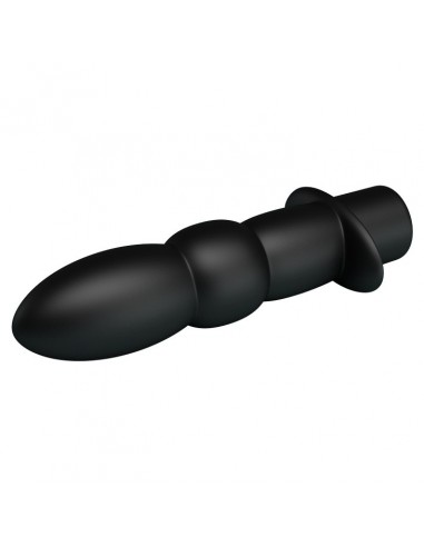 Wibrujący korek analny Wyatt Black - Kulki i korki analne wibrujące - 4