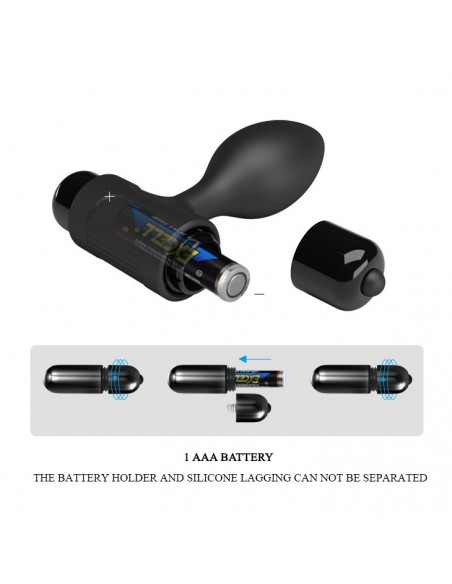 Wibrujący korek analny Vibra Butt Plug - Kulki i korki analne wibrujące - 7