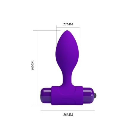 Korek analny Vibra Butt Plug 9 cm z wibracjami - 5