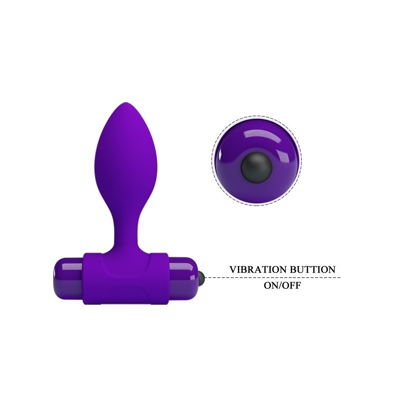 Korek analny Vibra Butt Plug 9 cm z wibracjami - 6