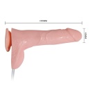 Wibrator Water Spray Telecontrol z tryskaniem i przyssawką - 18 cm × 4,2 cm - 4