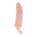 Rękaw na penisa Man Extension rozciągliwy, z pierścieniem na jądra, 13,5 cm - 3