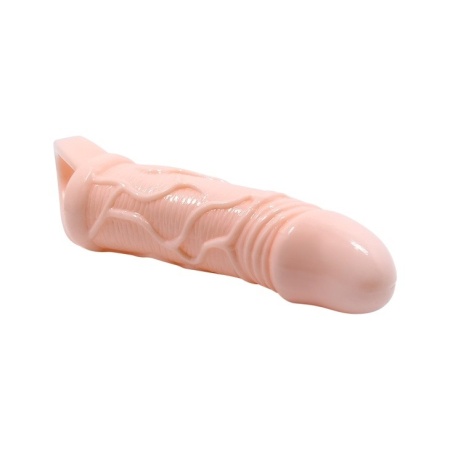 Rękaw na penisa Man Extension rozciągliwy, z pierścieniem na jądra, 13,5 cm - 4