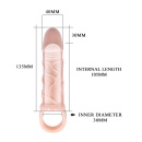 Rękaw na penisa Man Extension rozciągliwy, z pierścieniem na jądra, 13,5 cm - 6