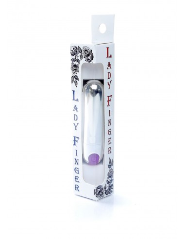 Mini wibrator Strong Bullet Vibrator Silver/Purple USB 10 Function - Wibratory Mini - 6