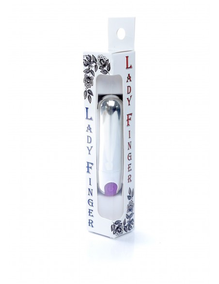 Mini wibrator Strong Bullet Vibrator Silver/Purple USB 10 Function - Wibratory Mini - 6