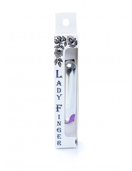 Mini wibrator Strong Bullet Vibrator Silver/Purple USB 10 Function - Wibratory Mini - 7