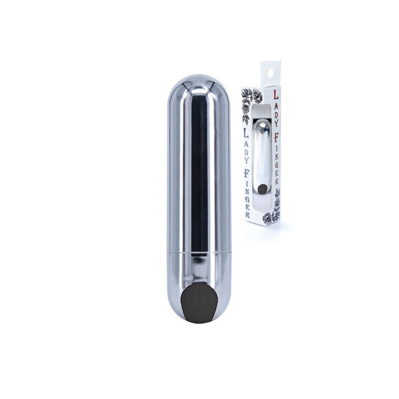 Wibrator punktowy Strong Bullet srebrno-czarny USB 10 funkcji - 1