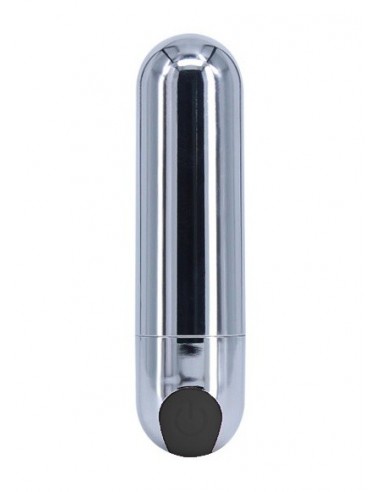 Mini wibrator Strong Bullet Vibrator Silver/Black USB 10 Function - Wibratory Mini - 2