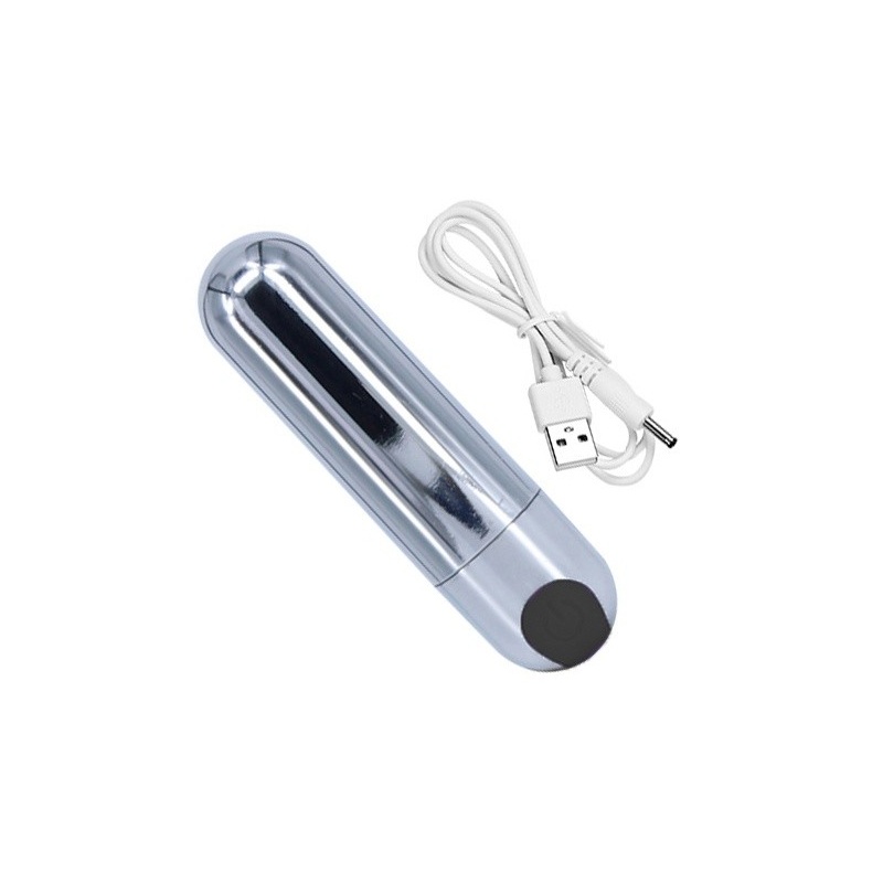 Wibrator punktowy Strong Bullet srebrno-czarny USB 10 funkcji - 3
